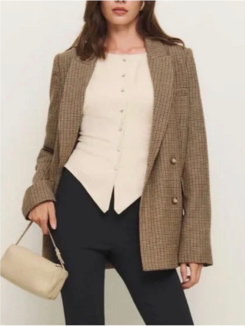 Reformation Martha Botton Up Blouse